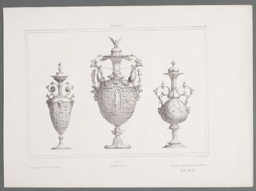Ornamentprent. Bronzes. Vases.